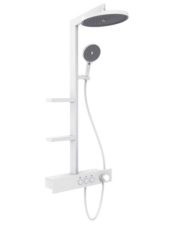 Душевая система AQUAme AQM8005W c термостатом, Белый