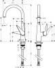 Смеситель для кухни Hansgrohe Talis M51 72816800 сталь фото 2