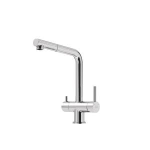 Смеситель для кухни Sancos Spin SC4015BN с вытяжным изливом и краном для фильтрованной воды, брашированный никель