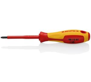 Отвертка KNIPEX VDE Robertson R2 под внутренний квадрат, 210 мм, диэлектрическая, 2-компонентная рукоятка