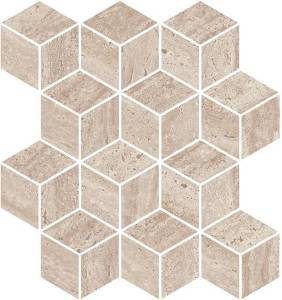 Мозаика Kerama Marazzi Про Травертин KMD2MSM016BR мозаичный бежевый матовый обрезной 34.5x37