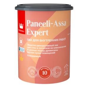 Лак интерьерный Tikkivala Paneeli-Assa Expert EP матовый 0.9 л