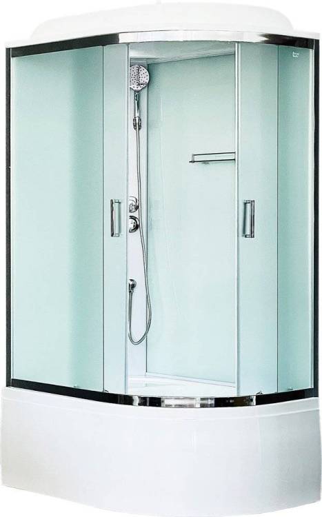Душевая кабина Royal Bath BK RB8120BK5-WC-CH-L с высоким поддоном, с сиденьем