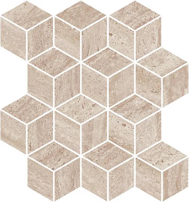 Мозаика Kerama Marazzi Про Травертин KMD2MSM016BR мозаичный бежевый матовый обрезной 34.5x37
