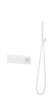 Смеситель для ванны и душа Boheme Fusion 130-SYS-MW с ручным душем, Matt White