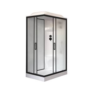 Душевая кабина Royal Bath HP RB8120HP6-WC-BL-R профиль черный, стекло матовое, 120x80x217