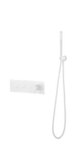 Смеситель для ванны и душа Boheme Fusion 130-SYS-MW с ручным душем, Matt White