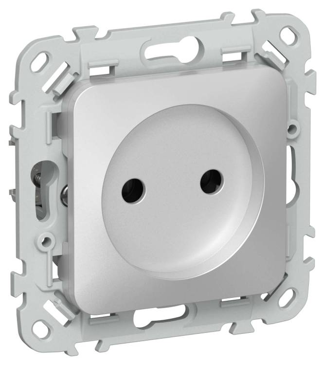 Розетка 1-местная IEK Flite FI-R10-10-K47 алюминий