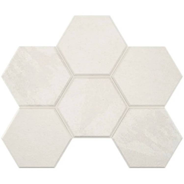 Мозаика Estima Luna 39616 Mosaic/LN00_NS/TE00_NS/25x28,5/Hexagon White 25x28.5