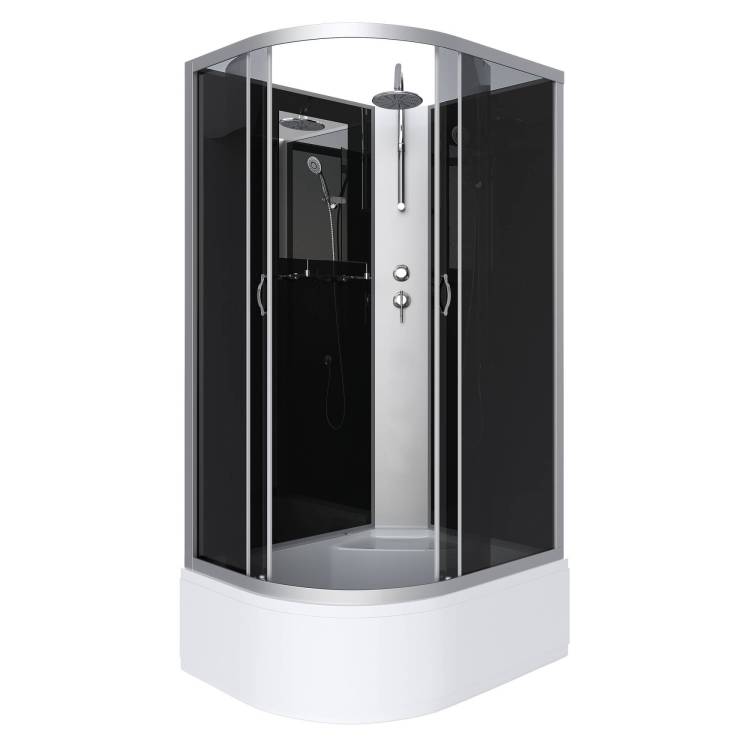 Душевая кабина Niagara Classic NG-2510-14RBKT (1200x800x2100-2400) с высоким поддоном (40см)