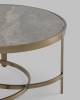 Стол журнальный Stool Group Адриана ECT-223-BRCG-BNSG серая керамика 80x80x45 фото 5
