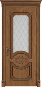 Межкомнатная дверь Владимирская Фабрика Дверей Milana Honey Classic PB стекло Art Cloud 900x2000