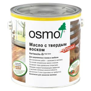Масло с твердым воском Osmo Hartwachs-Öl Original 3062 бесцветное матовое 2.5 л
