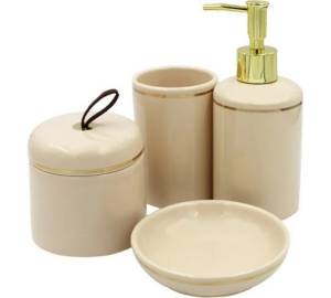 Набор аксессуаров для ванны Bath Plus Powder W-CE1528DA-SET4 бежевый