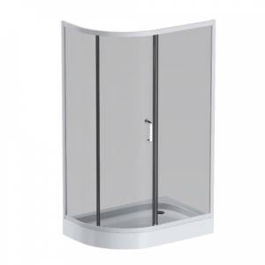 Душевой уголок AM.PM Like W83G-302U120CG64 120x80 профиль матовый хром, стекло тонированное