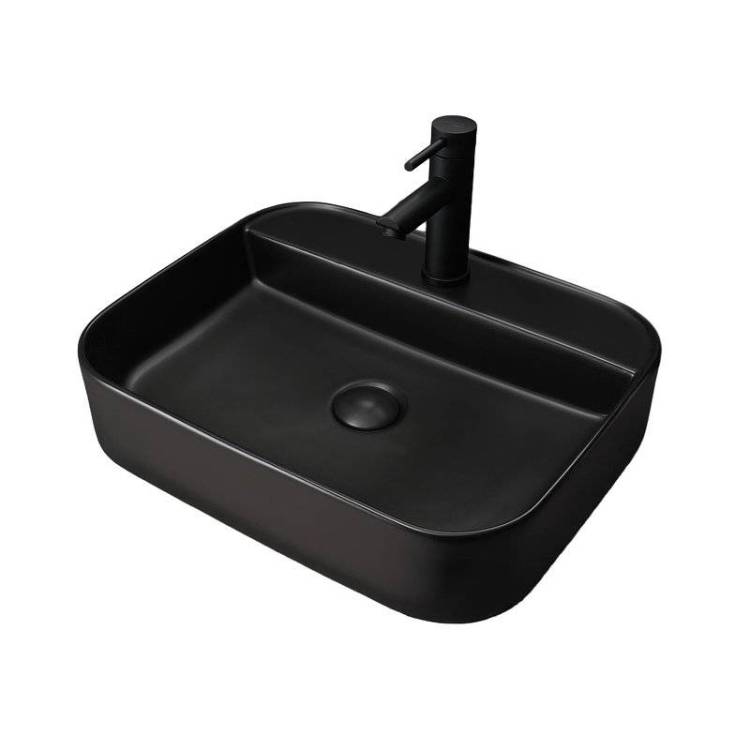 Раковина Gid Geométrico 53364 Bm9550 50 см, черная матовая