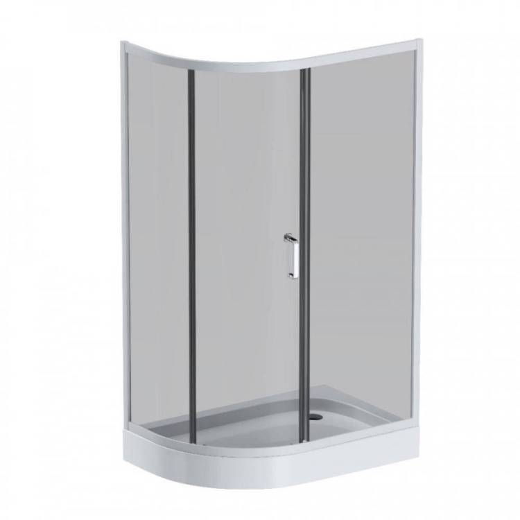 Душевой уголок AM.PM Like W83G-302U120CG64 120x80 профиль матовый хром, стекло тонированное