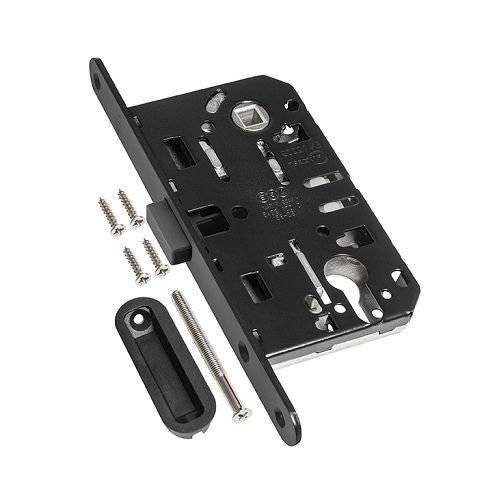 Замок AGB Mediana Polaris B06103.50.93.567 черный, с ответной планкой B02402.05 черный