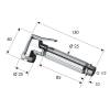 Гигиеническая лейка Remer 332OZX хром фото 2