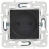 Розетка 1-местная с защитными шторками IEK Skandy SK-R13-10-K02 черный фото 4