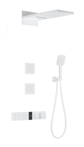 Душевой комплект Wonzon & Woghand WW-D4538-A-MW с термостатом, белый