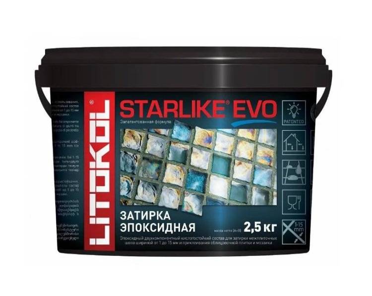 Затирка LITOKOL Starlike EVO S.105 Bianco Titanio 2.5 кг