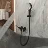 Смеситель для ванны Elghansa Radiant 2347181-Black с душевым комплектом, черный фото 7