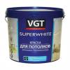 VGT SUPERWHITE ВД-АК-2180 КРАСКА ДЛЯ ПОТОЛКОВ акриловая, супербелая, глубокоматовая (3кг)