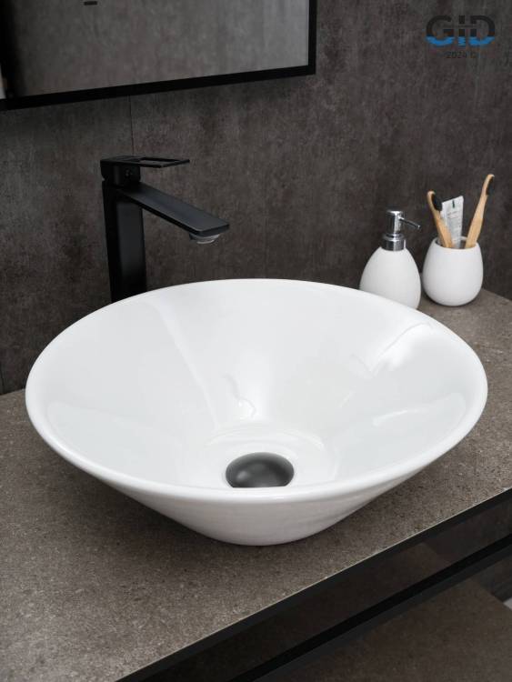 Раковина Gid Esfera N9102 51210 белая, 42x42x15