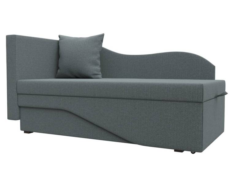 Кушетка Лига Диванов Гармония 125839L амур серый, левая
