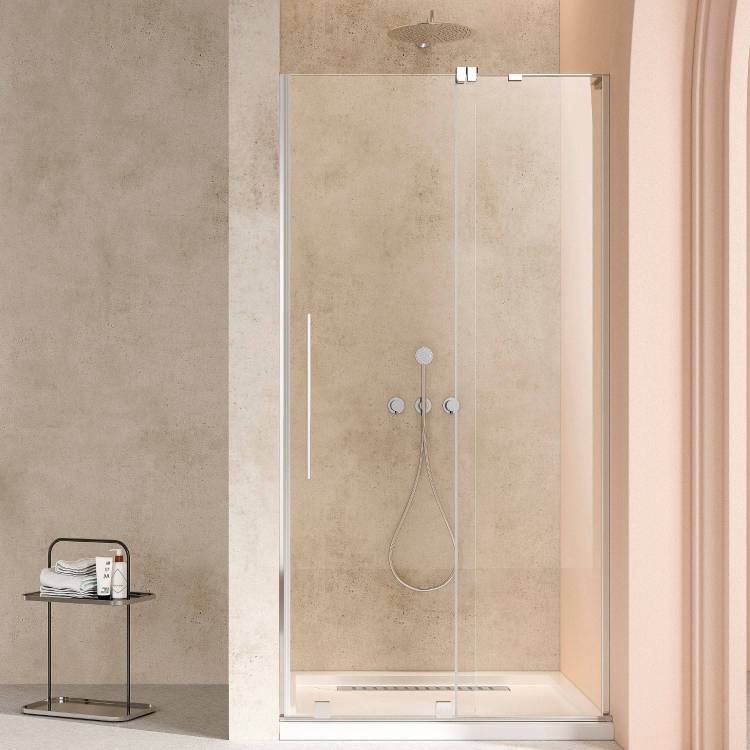 Душевая дверь в нишу Vincea Walk-In (Волк-Ин) VDS-4WSL120CL-R профиль хром, стекло прозрачное, 120x200