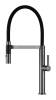 Смеситель для кухни Paulmark Leader Le214101-GM с гибким изливом, вороненая сталь