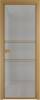 Межкомнатная дверь Profil Doors 2 AX цвет профиля Золото, стекло безопасное 6 мм рэте 600x2000