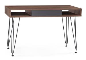 Стол письменный Woodville Хиргра 553803 дуб табачный/графит/черный 120x60x77
