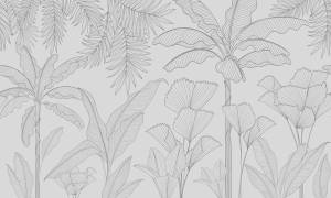 Фреска Ortograf Artline 34530 Тропическая флора Флок FLK