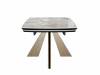 Стол Дик SKP180 00-00073159 керамика titanium silver river polished/подстолье черное/опоры дуб монтана фото 6