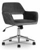 Кресло компьютерное Stool Group Ross SGR_ROSS_CHROME_VELVET_GREY