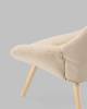 Кресло Stool Group Олби Страйпс QH-2805K 263-2 dark beige бежевый фото 6