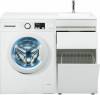 Тумба с раковиной Aquanet Токио 110 R 239299 напольная, белый фото 14
