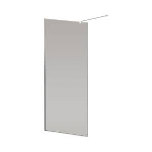 Душевая перегородка Cezares LIBERTA-L-1-90-120-GR-Cr профиль хром, стекло серое, 90x195