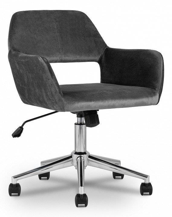 Кресло компьютерное Stool Group Ross SGR_ROSS_CHROME_VELVET_GREY