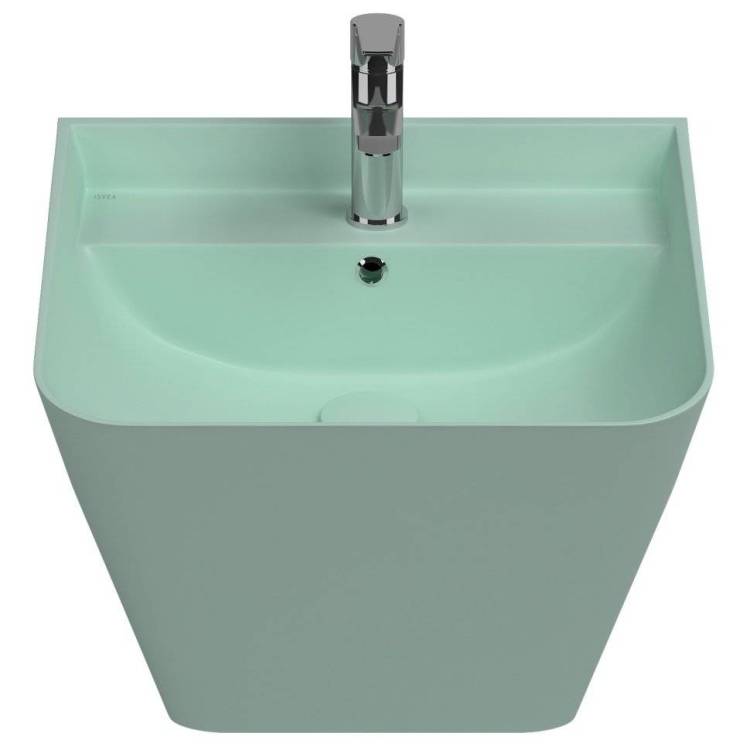 Раковина Isvea Sott'Aqua 10SQ37002SV-2T 50 см, мятно-зеленая матовая