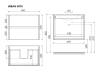 Тумба под раковину Sancos Urban UR70W Белый, 69x45x55 фото 3