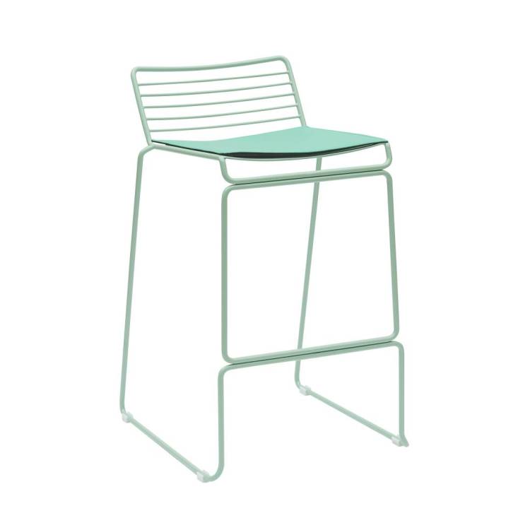 Стул полубарный Stool Group Danny DN-S26 green зеленый, с подушкой