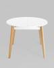 Стол обеденный Stool Group Rondo 80.557.01 8025 бук/белый 135x100x77 фото 3