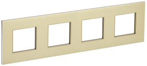 Рамка 4-постовая IEK Skandy SK-M42-M-K37 шампань