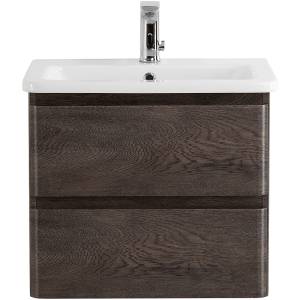 Тумба с раковиной Belbagno Albano-Cer ALBANO-CER-500-2C-SO-RNG 47x44x50 Robere Nature Grigio подвесная с двумя выкатными ящиками