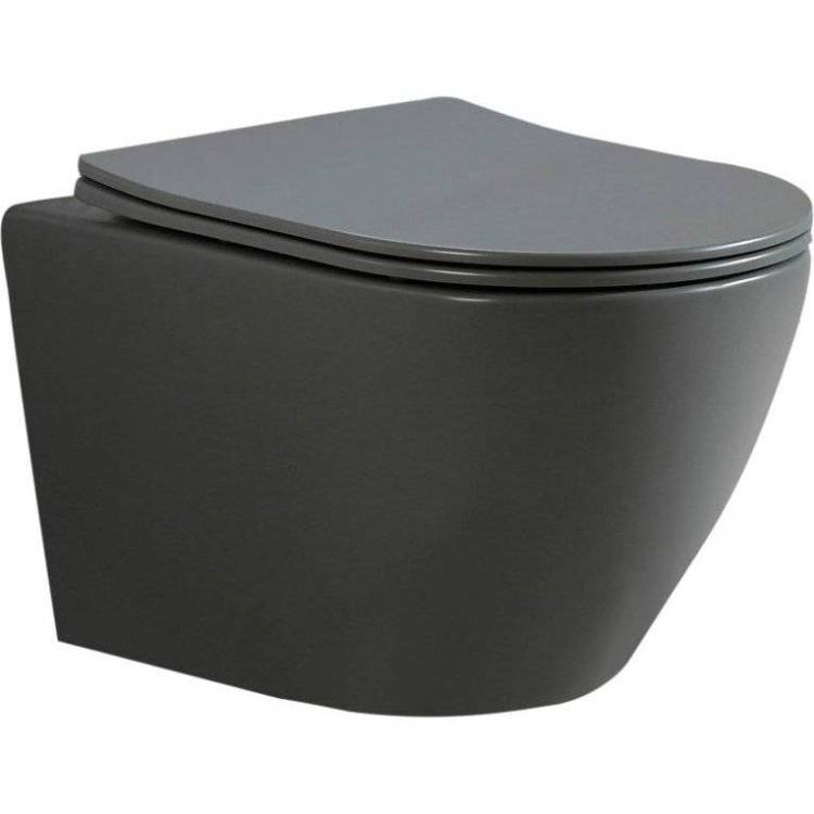 Унитаз подвесной Esbano Amapola ESUPAMAPGM серый матовый