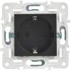 Розетка 1-местная с заземлением и шторками IEK Skandy SK-R14-16-1-K02 черный фото 5