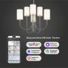 Подвесная люстра Eurosvet Abbey 60164/6 никель Smart фото 4